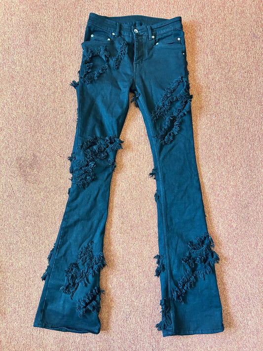 Rick Owens Slashed Tyrone Bootcut Jeans