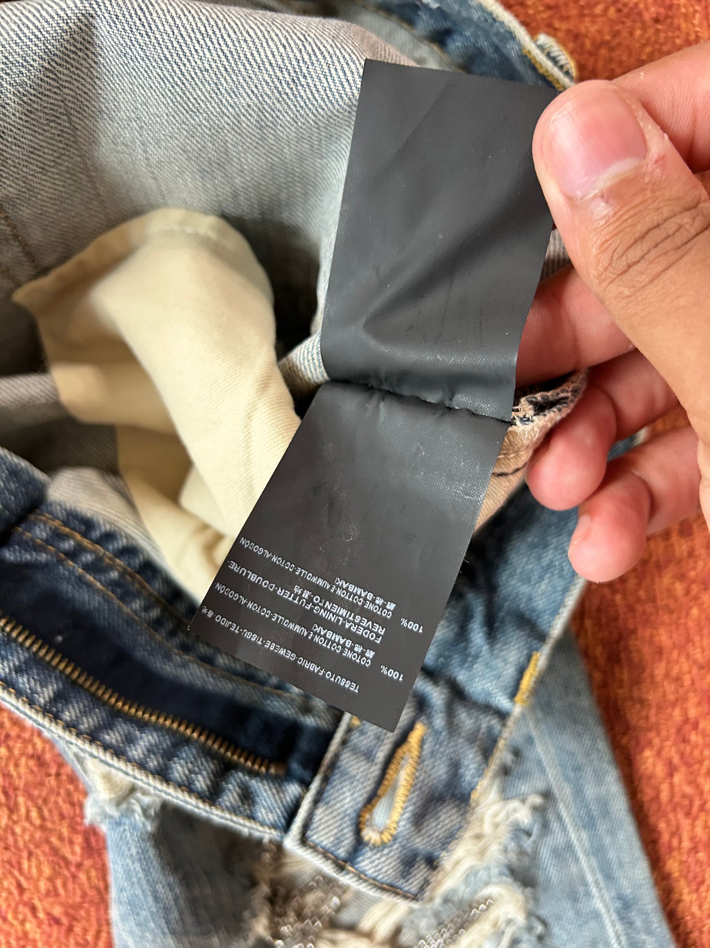 saint laurent fw2013 chain denim