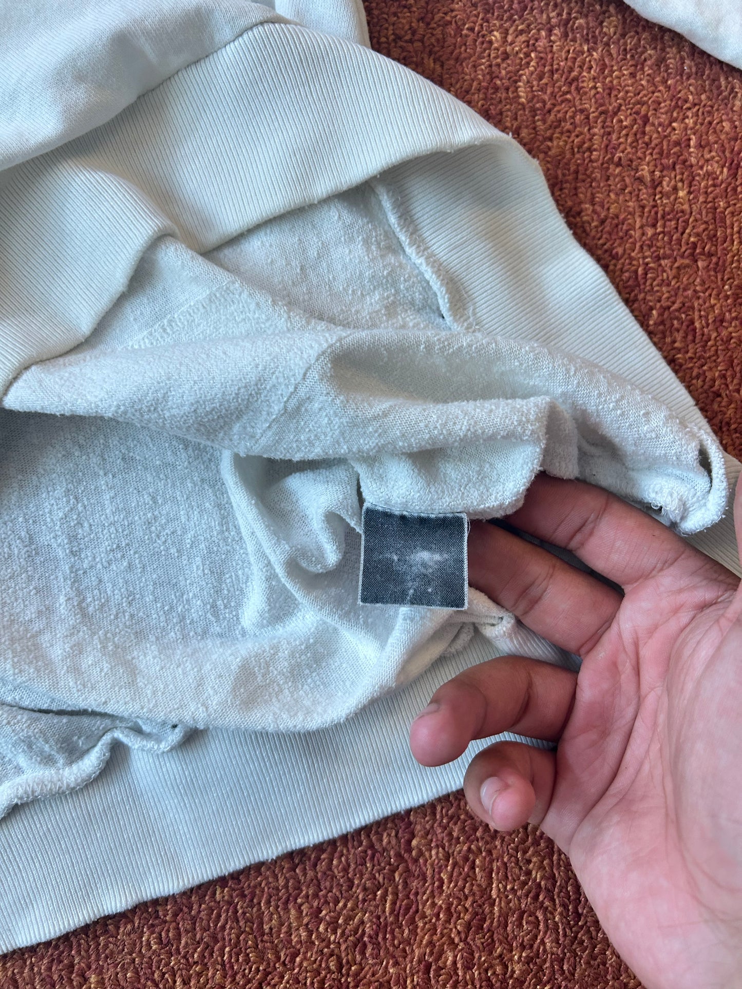 aw01 raf simons "riot riotriot" patched longsleeve