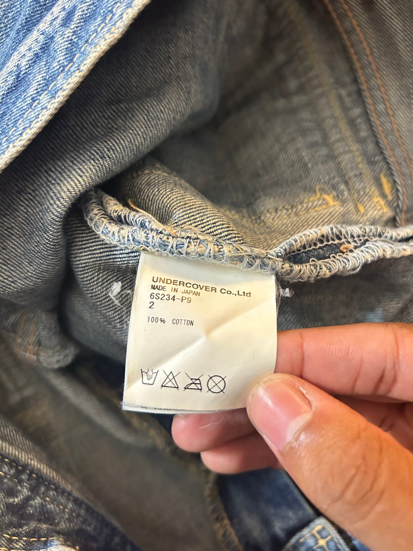 Undercover ss06 “T” Chuuut Denim (Size 2)