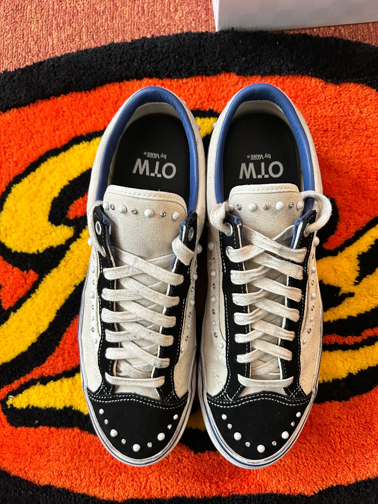 Pearlized Marshmallow Vans