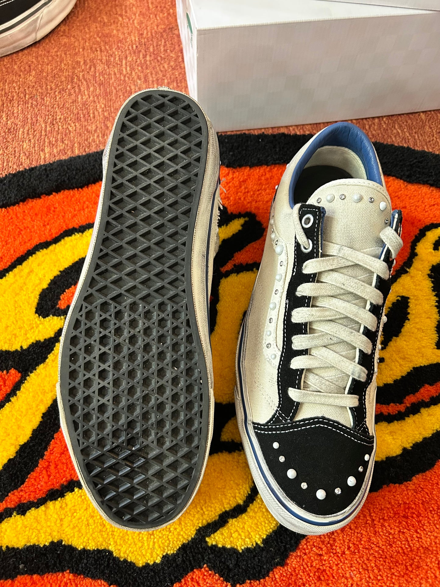Pearlized Marshmallow Vans