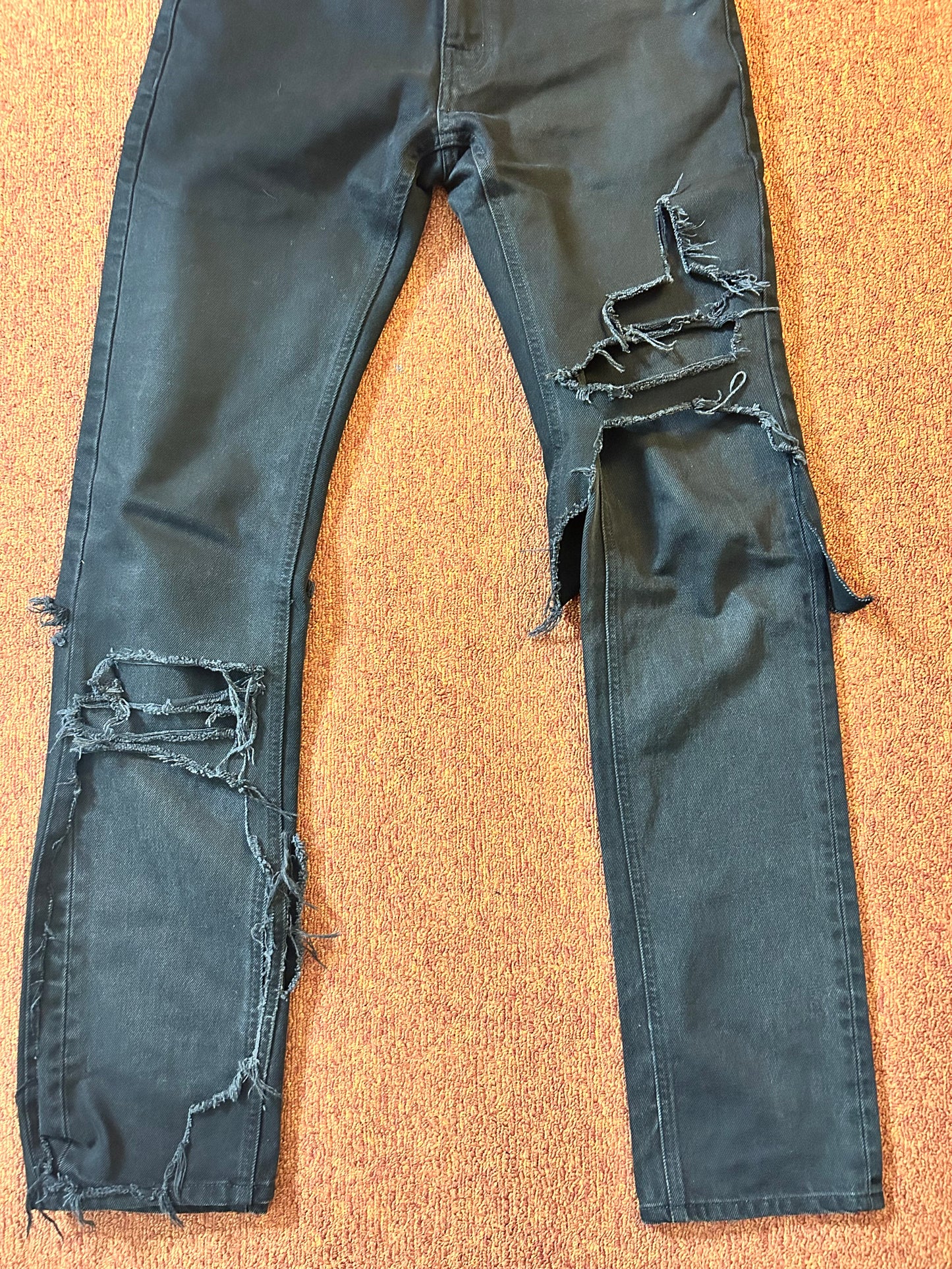 SS20 Raf Simons Destroyed Denim Pants
