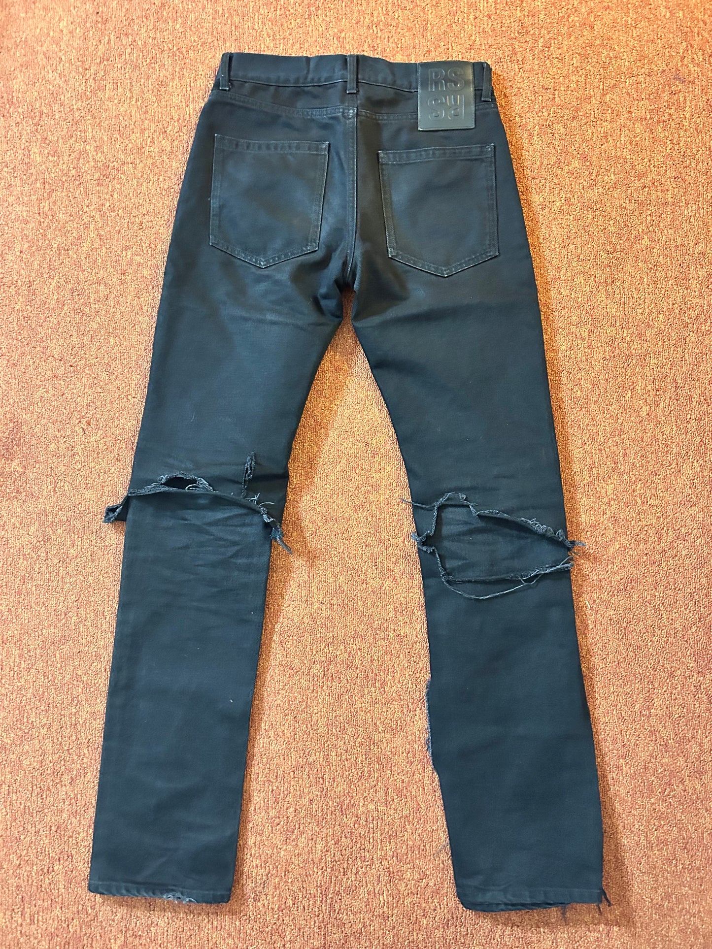 SS20 Raf Simons Destroyed Denim Pants