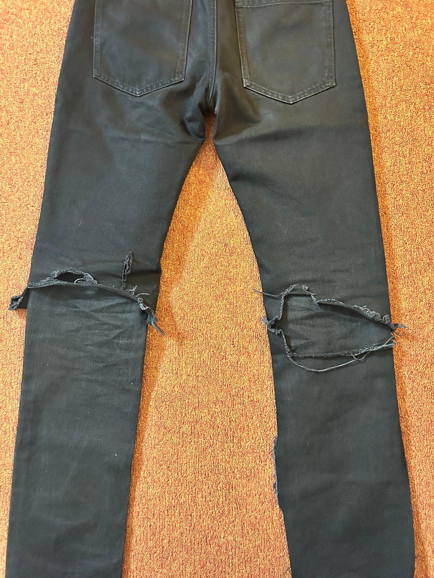 SS20 Raf Simons Destroyed Denim Pants