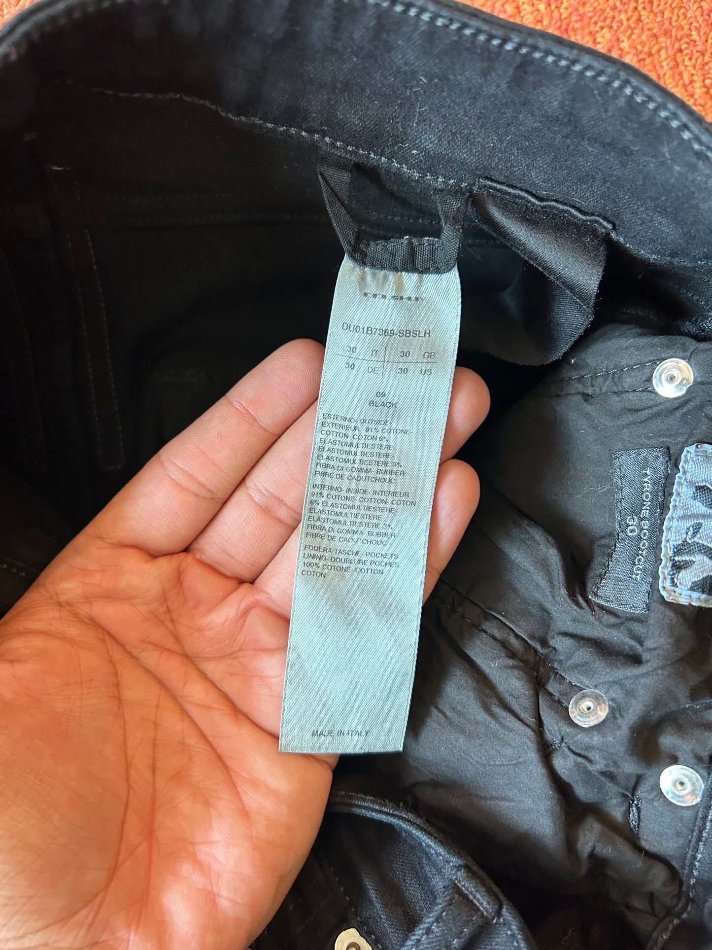 Rick Owens Slashed Tyrone Bootcut Jeans