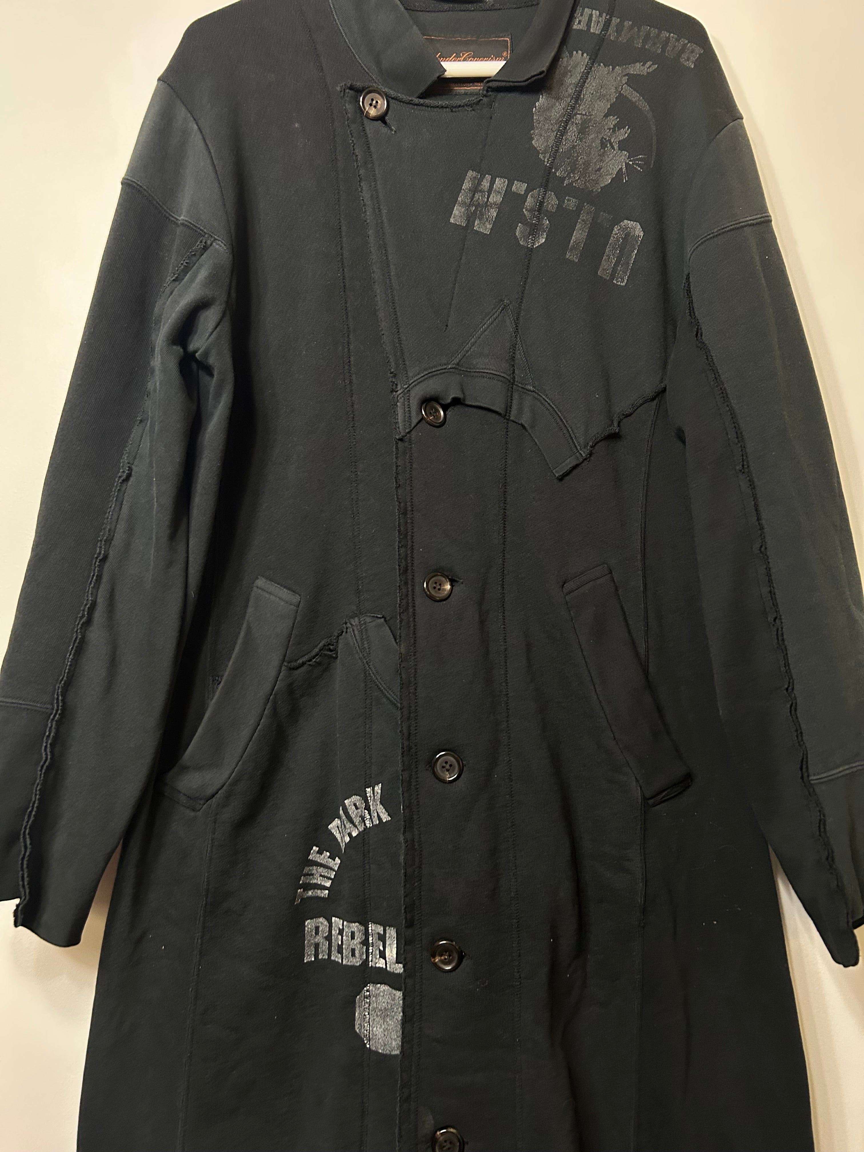 Undercover AW03 Paper Doll reconstructed hybrid long coat
