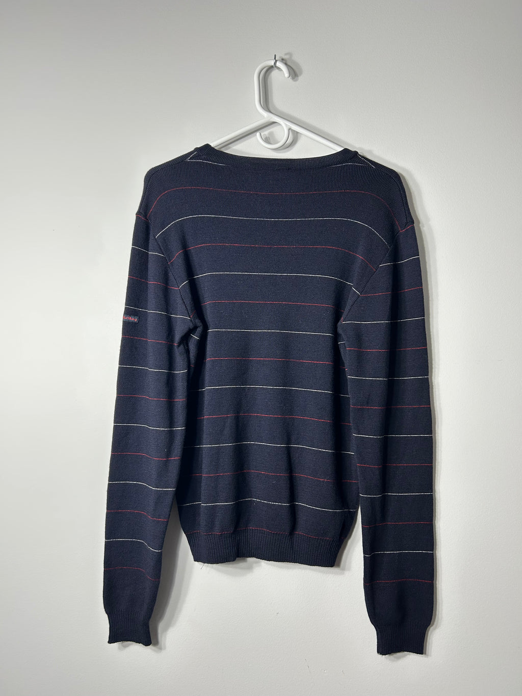 Raf Simons AW01 'Riot Riot Riot' Merino Wool Striped Knit Sweater