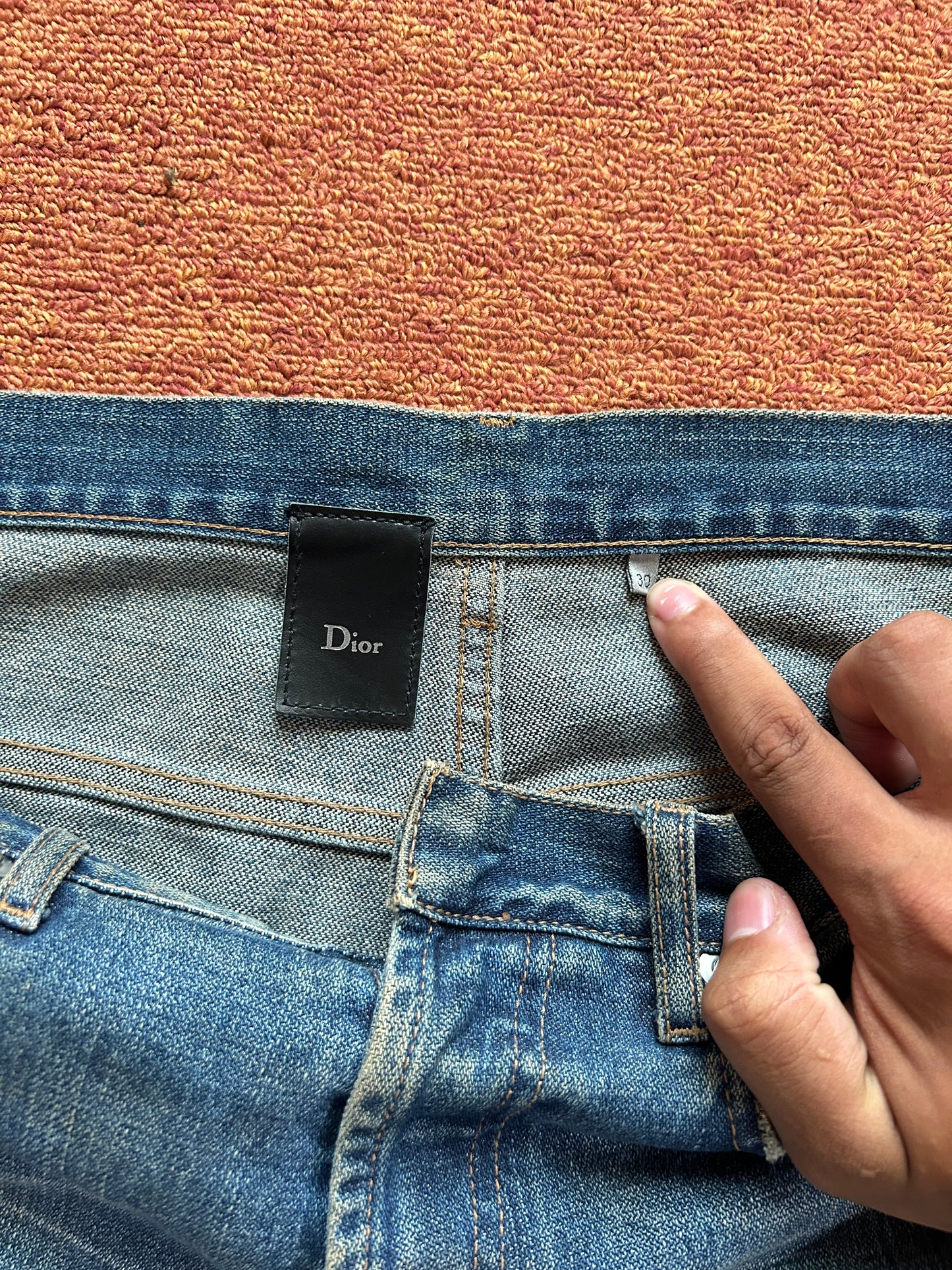 Dior Homme AW04 VOTC Rust Denim