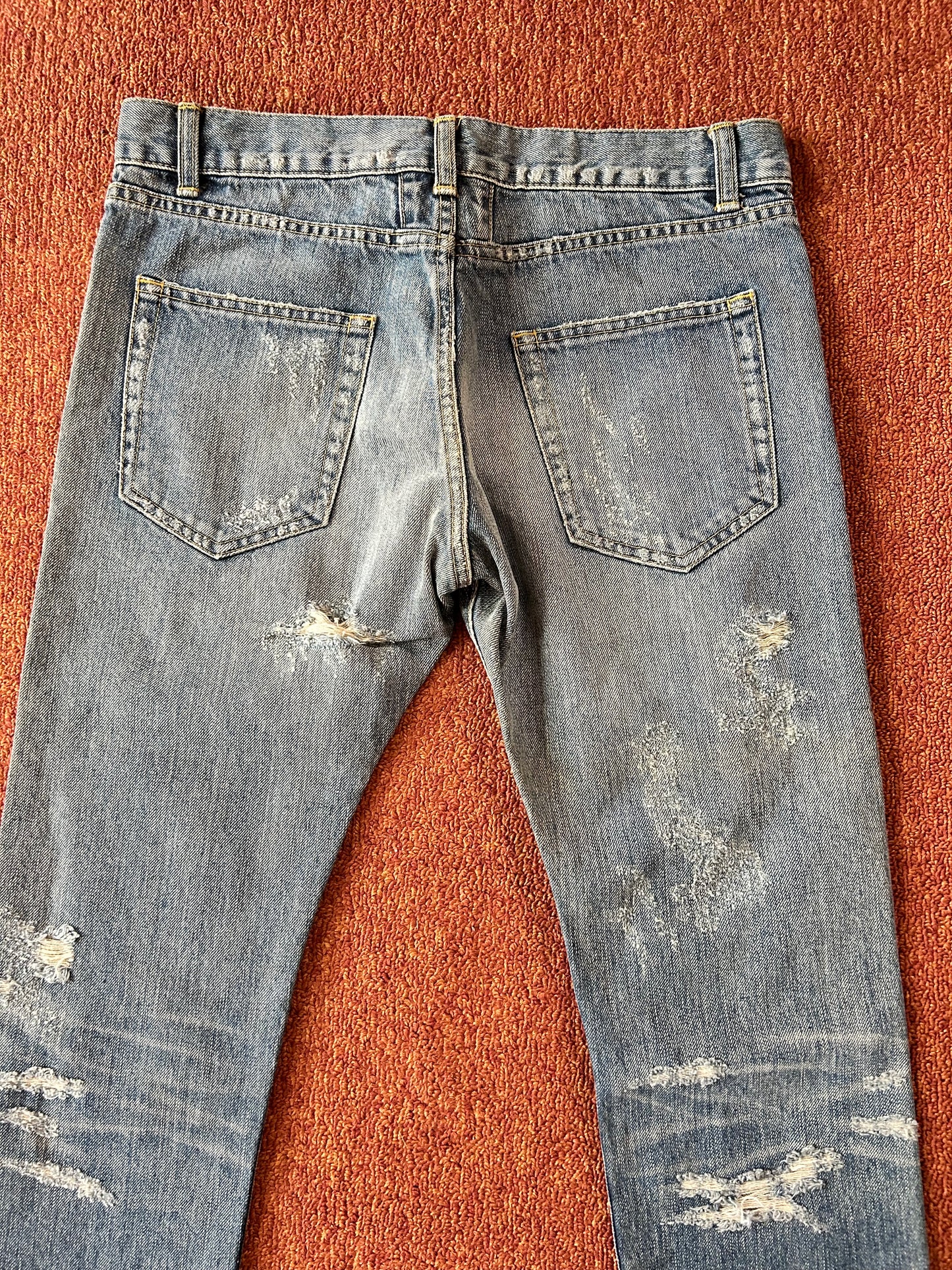 saint laurent fw2013 chain denim