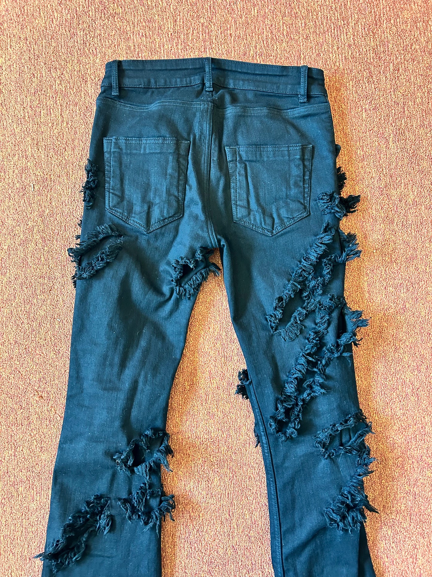 Rick Owens Slashed Tyrone Bootcut Jeans