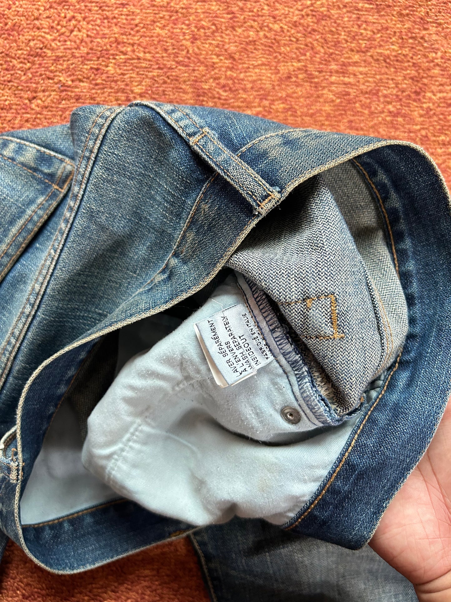 Dior Homme AW04 VOTC Rust Denim