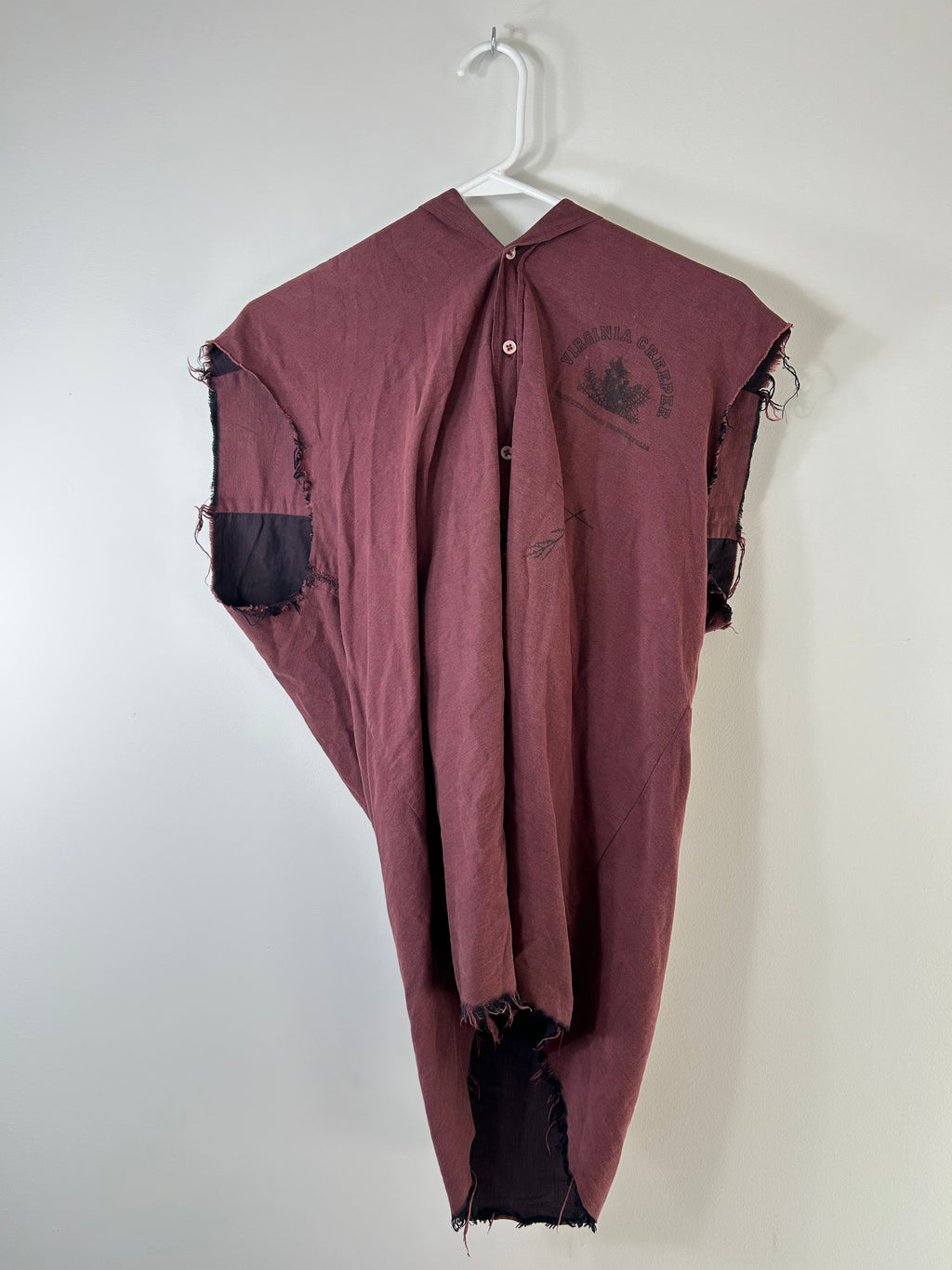 Raf Simon’s AW02 Virginia Creeper Sleeveless Button up hoodie