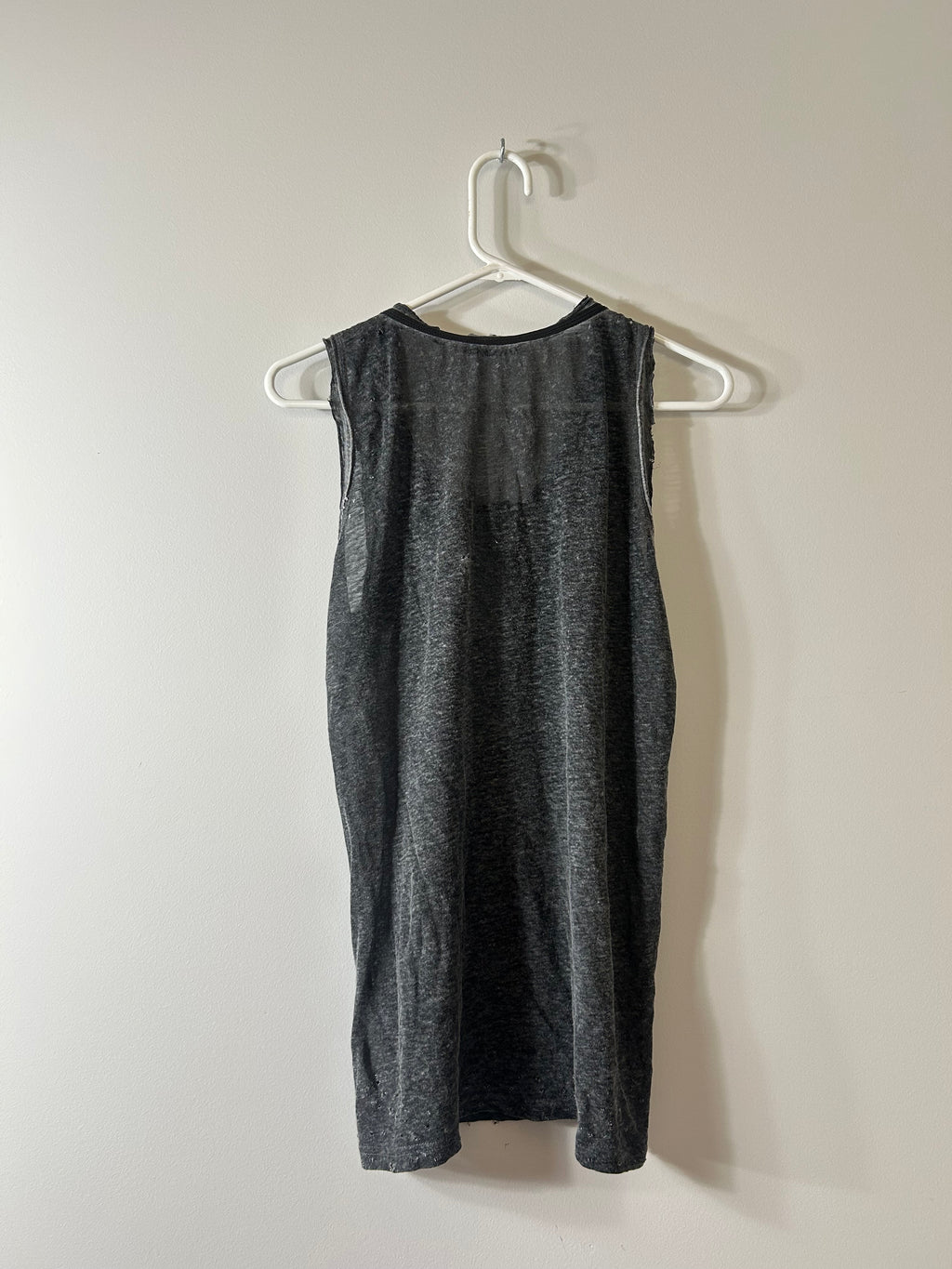 Balmain SS2011 Safety Pin Thrased Distressed Tank Top