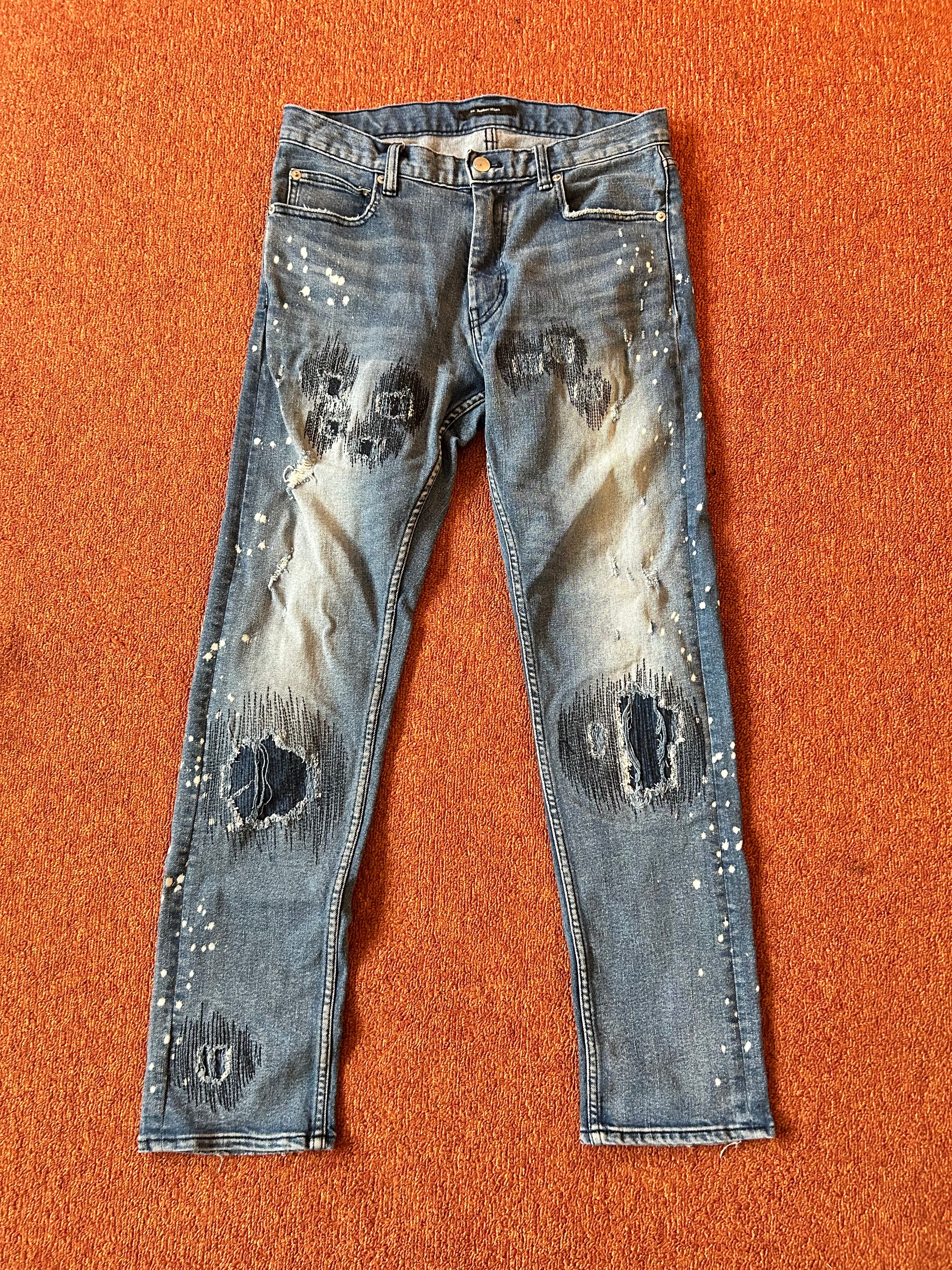 ナンバーナイン VINTAGE CLASH SLIM TAPERED DENIM ナンバーナイン VINTAGE CLASH SLIM TAPERED DENIM - メルカリ