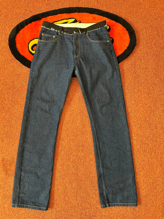 MM6 Maison Margiela Blue Zip Fly Jeans